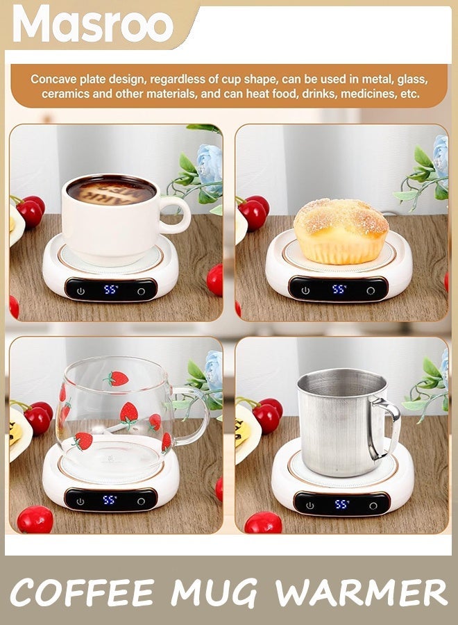 Masroo Coffee Mug Warmer, Cup Warmer for Desk with Auto Shut Off, 3 Temp Settings, Mug Warmer for Coffee, Beverage, Milk, Tea, Coffee Warmer Plate in Your Home & Office - Image 5